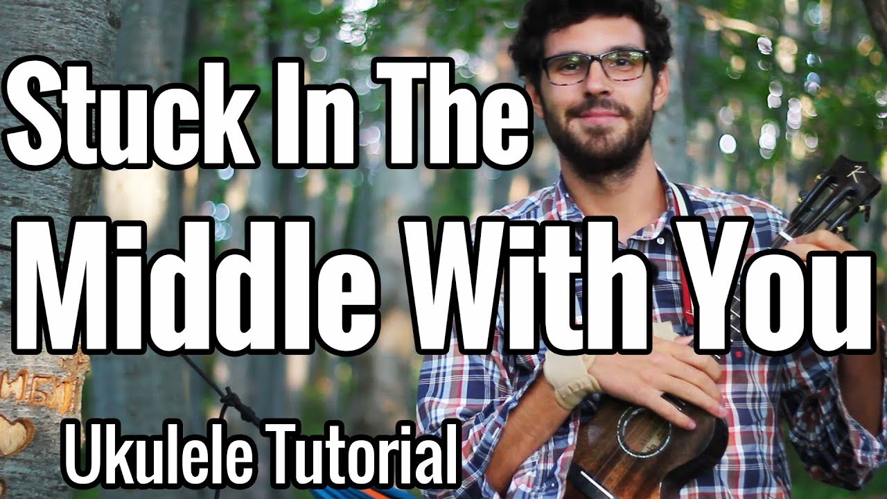Stealers Wheel - Stuck In The Middle With You - Ukulele Tutorial With Play Along