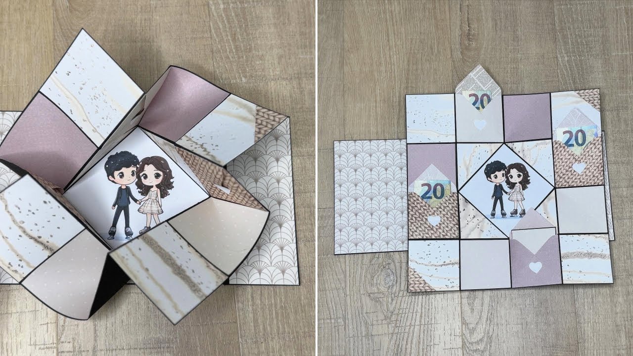Twist and Turn Card with Envelopes | Square Folding Card Tutorial