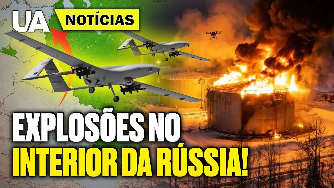 A 500 quilômetros DO FRONT — drones ucranianos DESTROEM petróleo russo em PSKOV