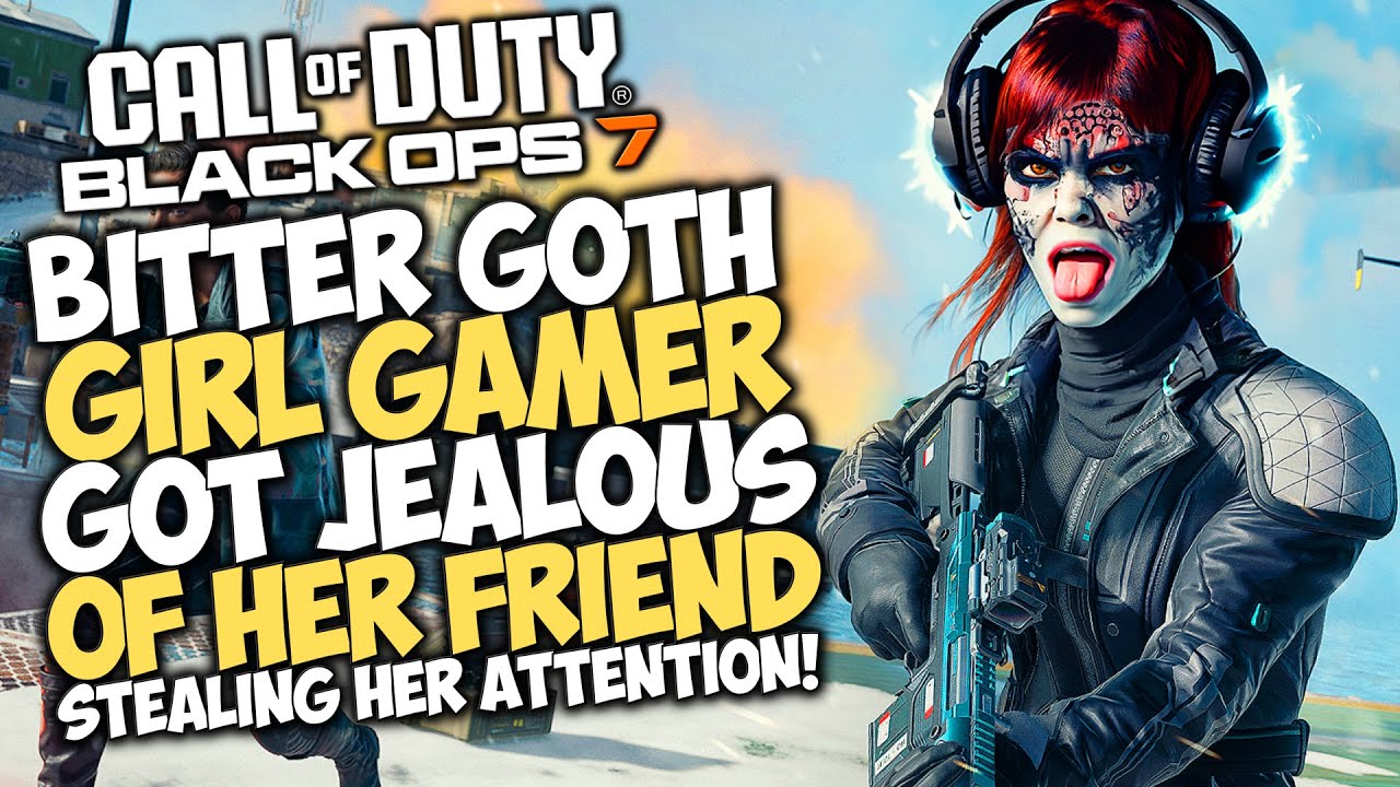 BITTER GOTH GIRL GAMER got JEALOUS of her FRIEND STEALING ATTENTION!!