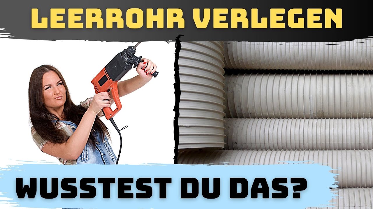 Leerrohre verlegen - 3 Möglichkeiten (Mauerschlitz herstellen/stemmen, Mauernut fräsen) Teil 2