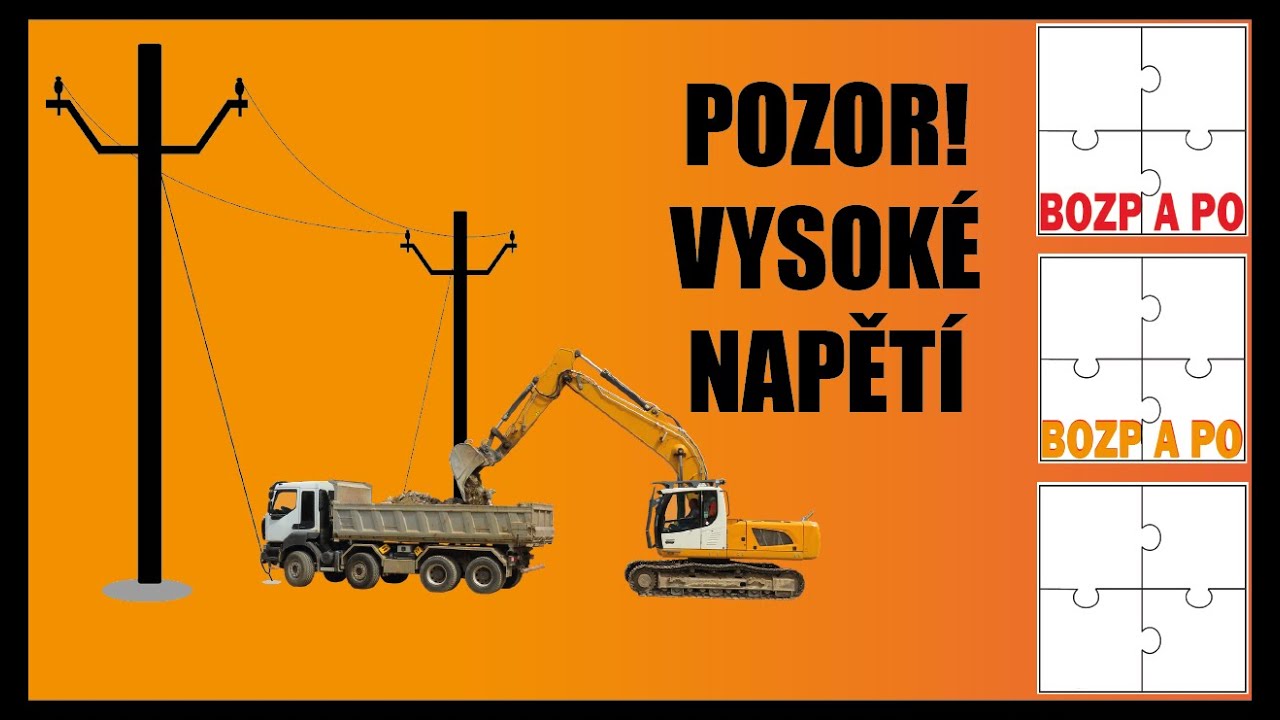 Stavební práce v ochranném pásmu vedení vysokého napětí