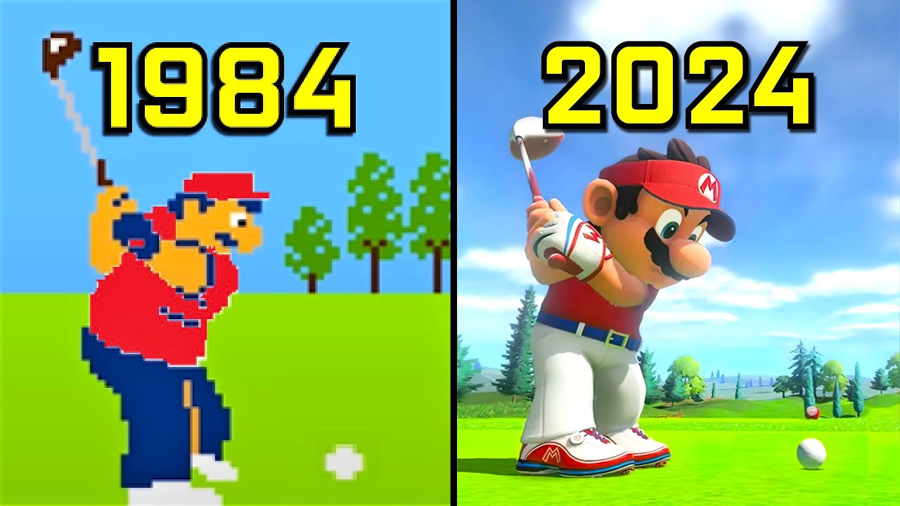 Эволюция игр Mario Golf 1984-2024