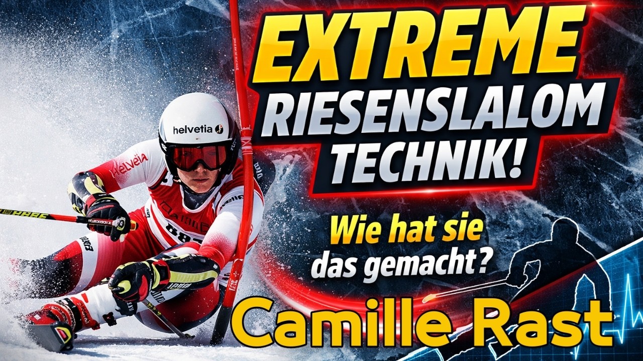 Camille Rast verblüfft in Åre mit extremen Kantenwinkeln im Riesenslalom.
