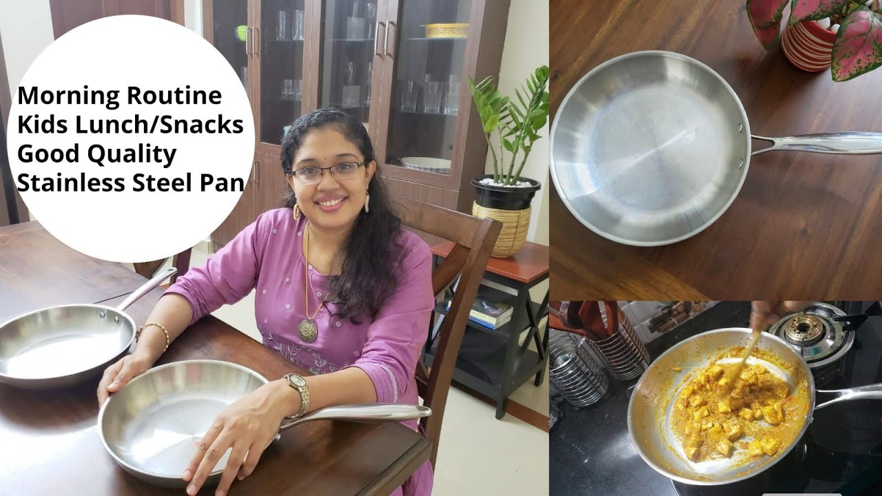 ഒരു School Day Morning  Routine || ഈ Stainless Steel Pan നിങ്ങൾക്കും വാങ്ങാം  || Anu's Kitchen Vlogs