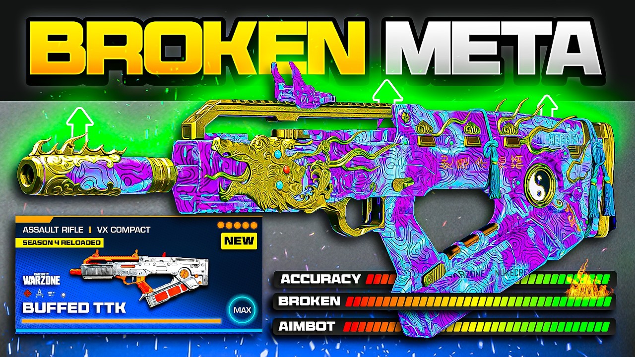 the BEST *BROKEN* META LOADOUT in Warzone after the NEW UPDATE! (BUFFED VX COMPACT Setup)