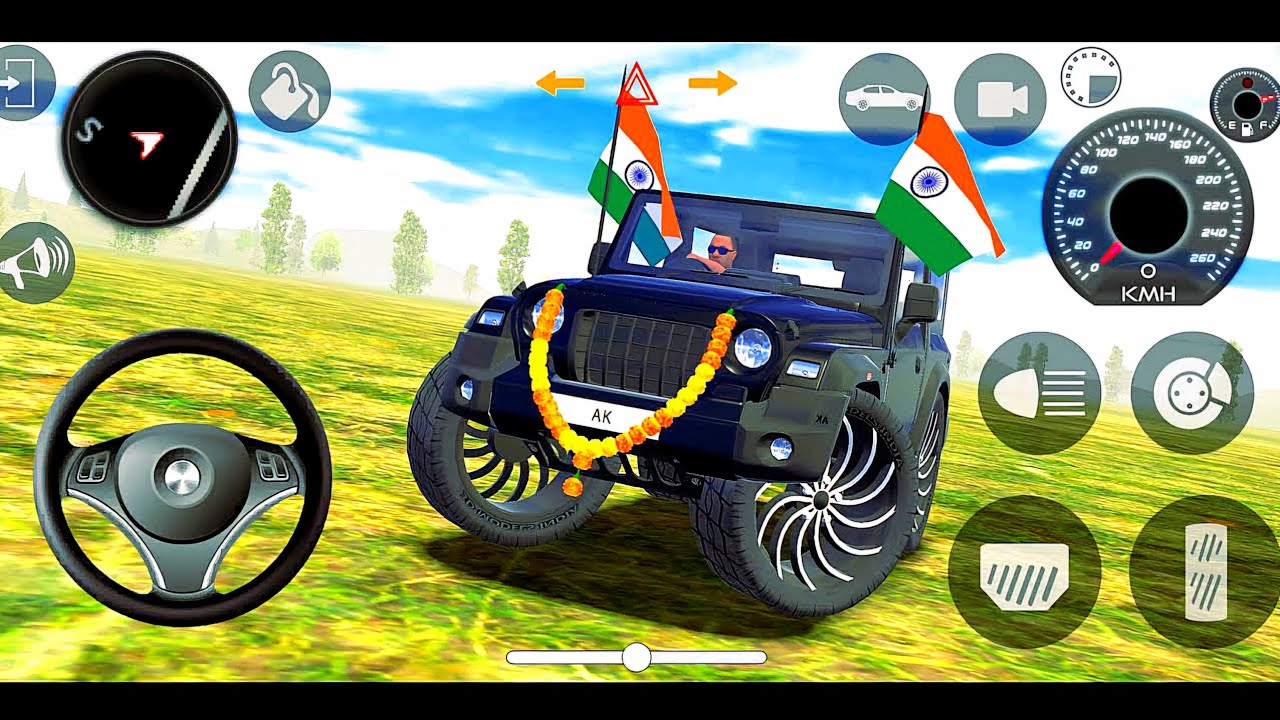 Modified Mahindra Thar😈Games:Indian Black Thar (Gadi Wala Games) Car Game Android Game - #2026