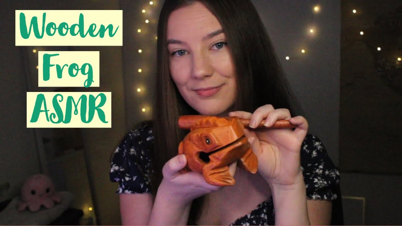 ASMR ♡ Wooden Frog with Echo (No talking)