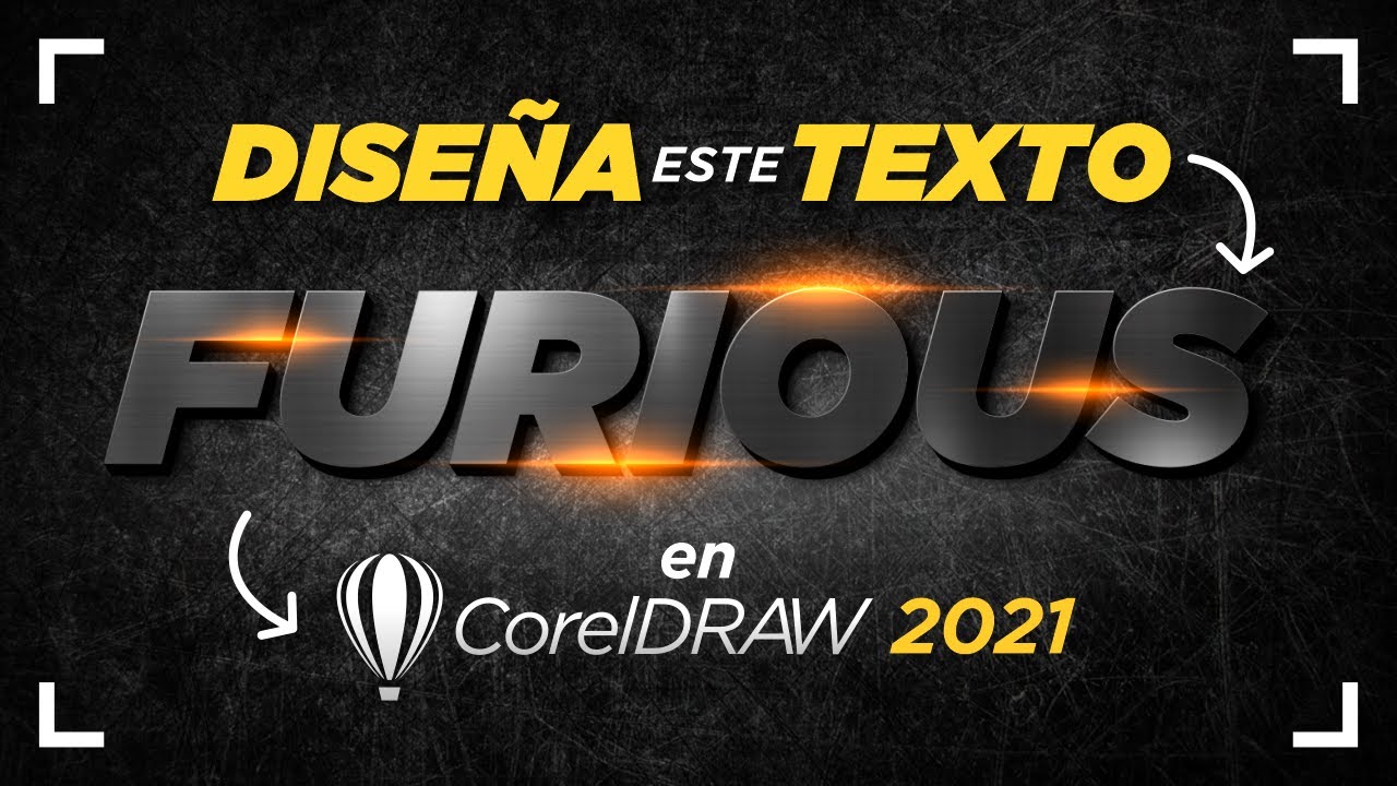 CREA la FUENTE de FAST AND FURIOUS 💥 en CorelDRAW 2021 SUPER fácil / ArtiMaña /