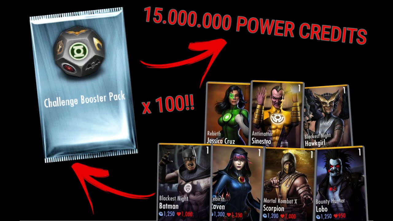 100 CHALLENGE BOOSTER PACKS! MASSIVE PACK OPENING I What do you get? - Injustice: Gods Among Us