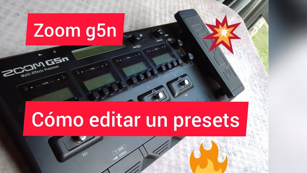 zoom g5n 💥Como editar un presets 🗣️🗣️🗣️💪💪