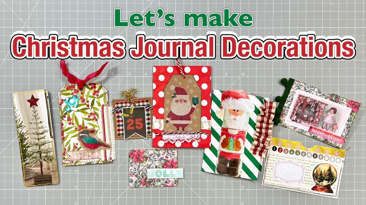 Making Christmas Journal Embellishments