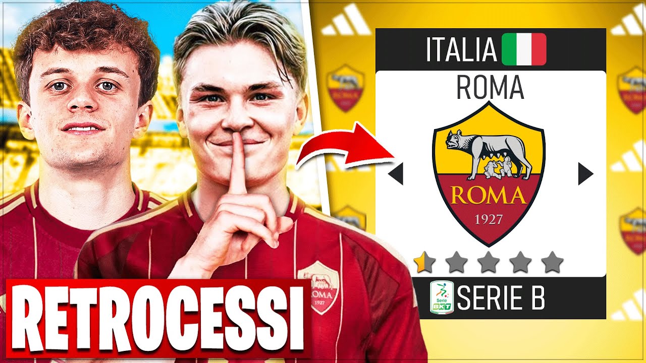 RICOSTRUISCO UNA ROMA DISASTRATA DOPO LA CLAMOROSA RETROCESSIONE IN SERIE B E L'ESONERO DI JURIC!!