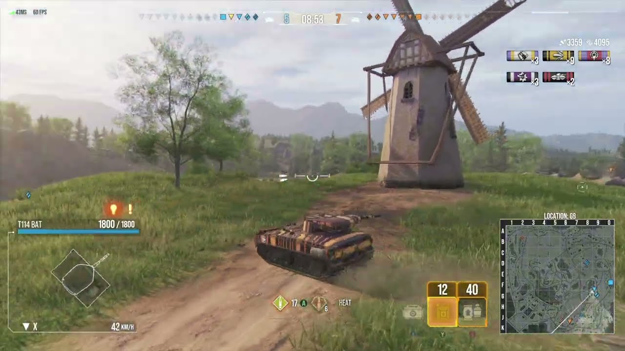 T114 BAT - Playing with SPEED crew & Equipment | World Of Tanks Console
