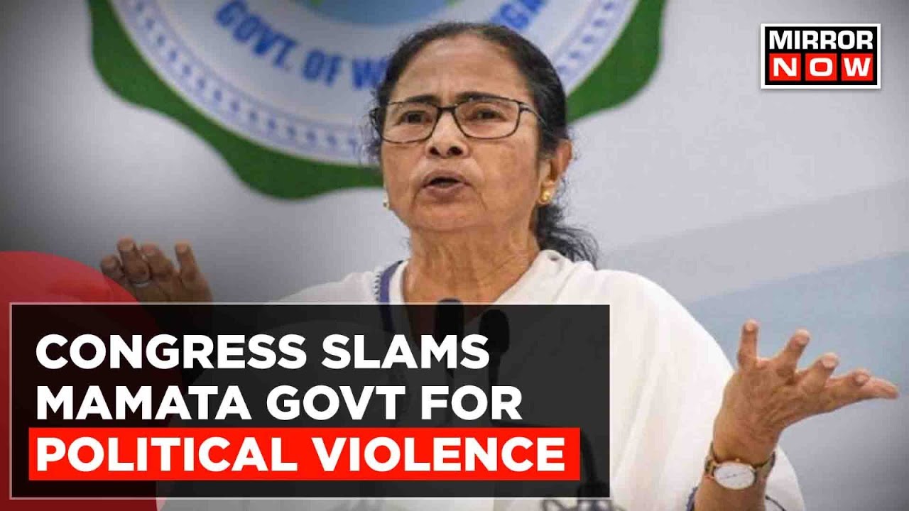 Cong Stages Protest Against Political Violence In West Bengal, Demands Action Against State Police