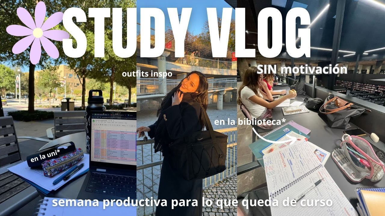 Semana PRODUCTIVA estudiando para parciales y exámenes finales🤓👩🏻‍💻📚
