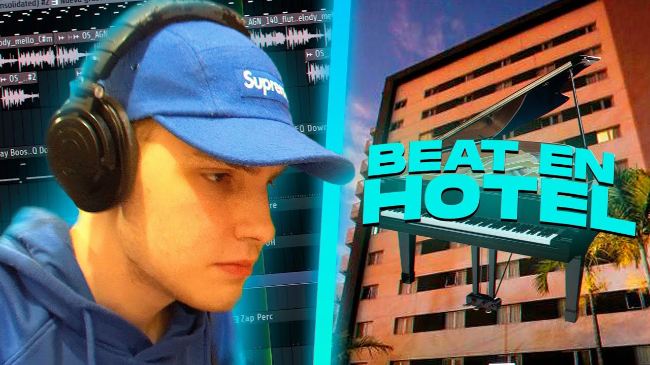 HACIENDO UN BEAT DE TRAP CON EL PIANO DE UN HOTEL 🔥🏨