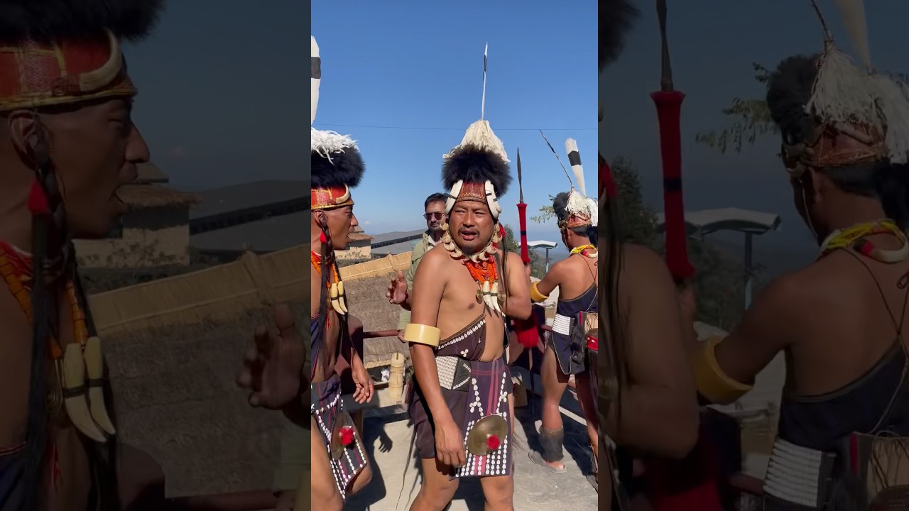 Traditional Attire of Naga Tribes #hornbillfestival2024 #nagaland #nagatribe