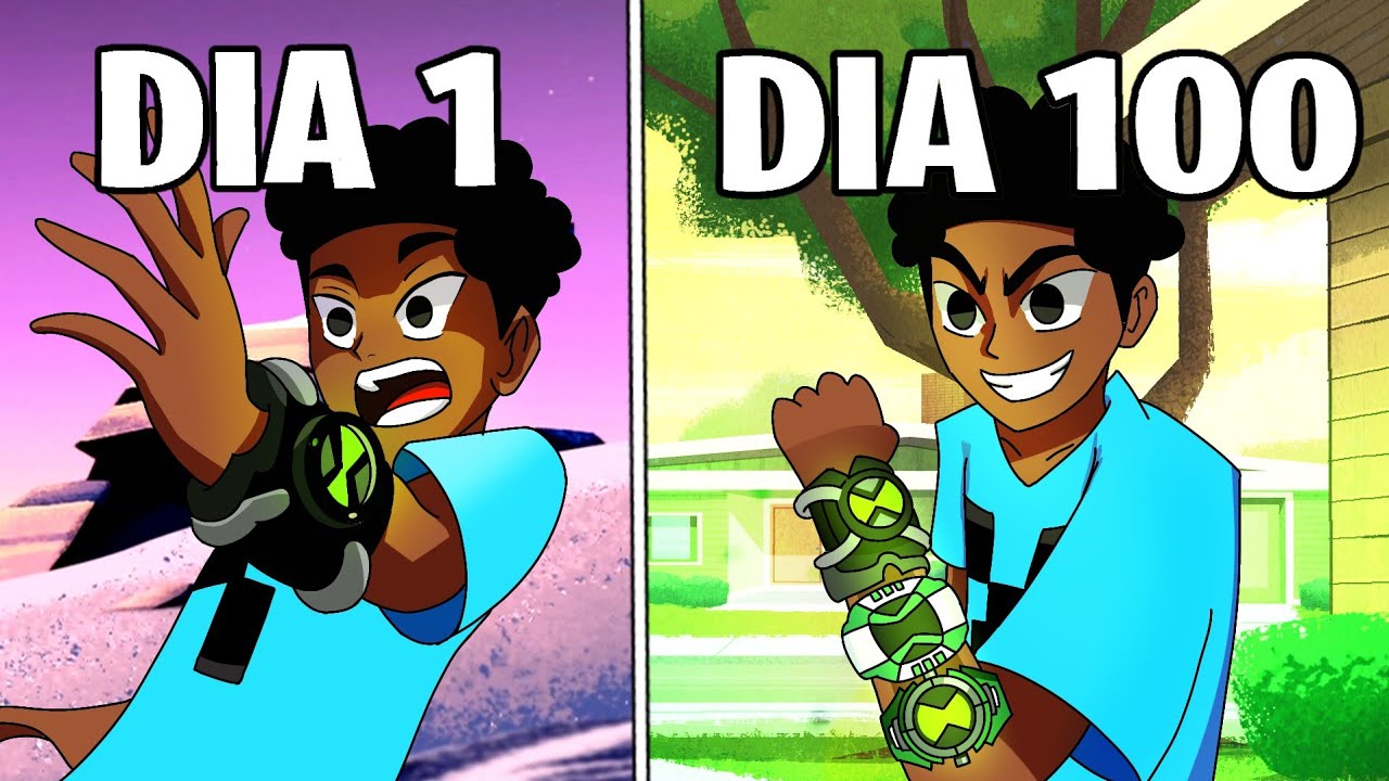 Eu Sobrevivi 100 dias Usando OMNITRIX no Minecraft