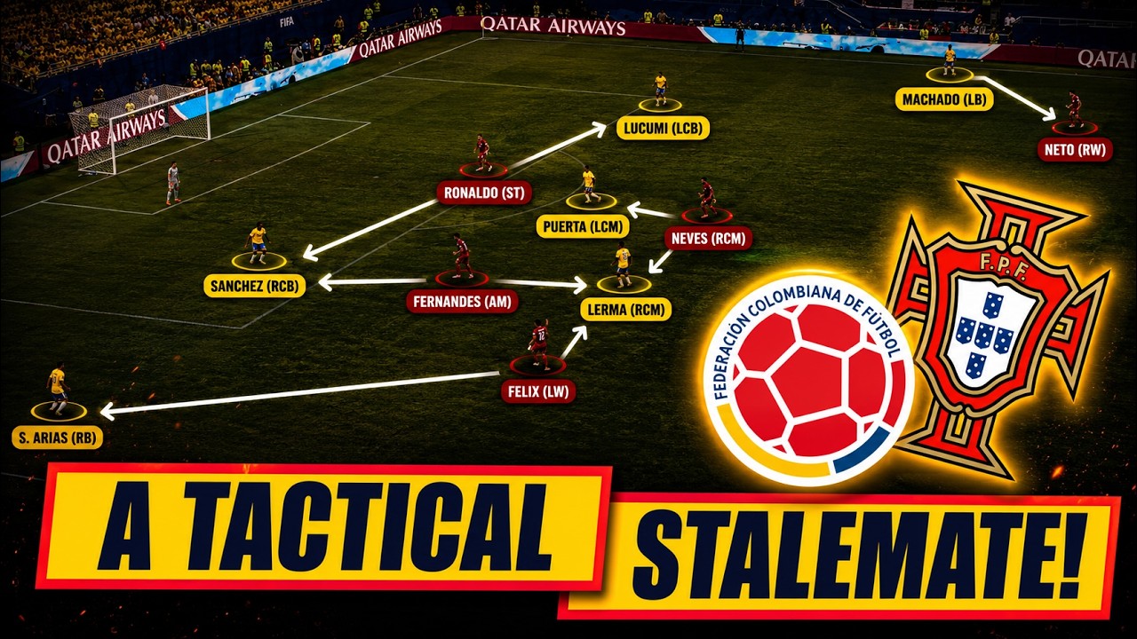 How Both Teams Cancelled Each Other (And Themselves) Out: Colombia 0-0 Portugal | Tactical Analysis