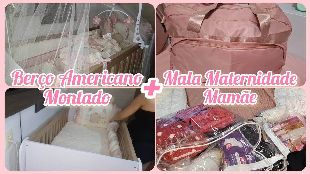 MALA MATERNIDADE DA MAMÃE/BERÇO AMERICANO MONTADO DECORADO#shopee#achadinhos#baby#quarto#maternidade