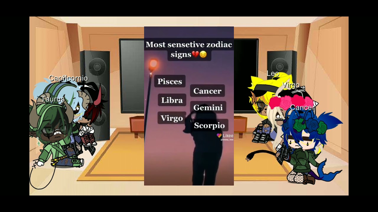 zodiacs signs react to themselves|short|sorry- if you don't like it