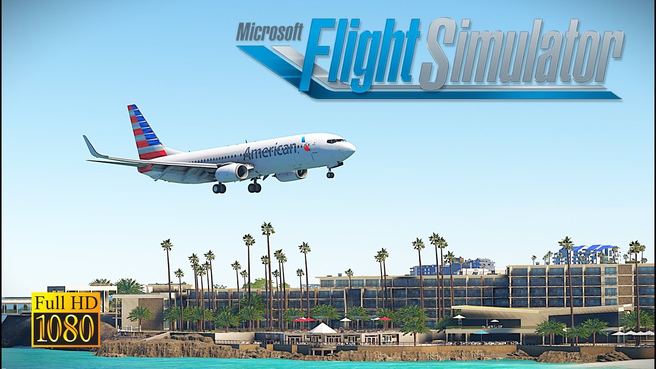 Scenic Approach and Landing in Saint Marteen | PMDG 737 | MSFS