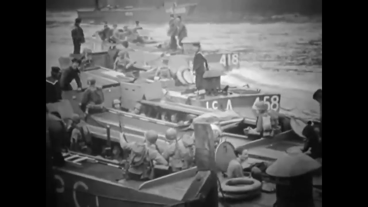C Company 2nd Ranger Battalion.leaving Weymouth, June 1st, 1944.