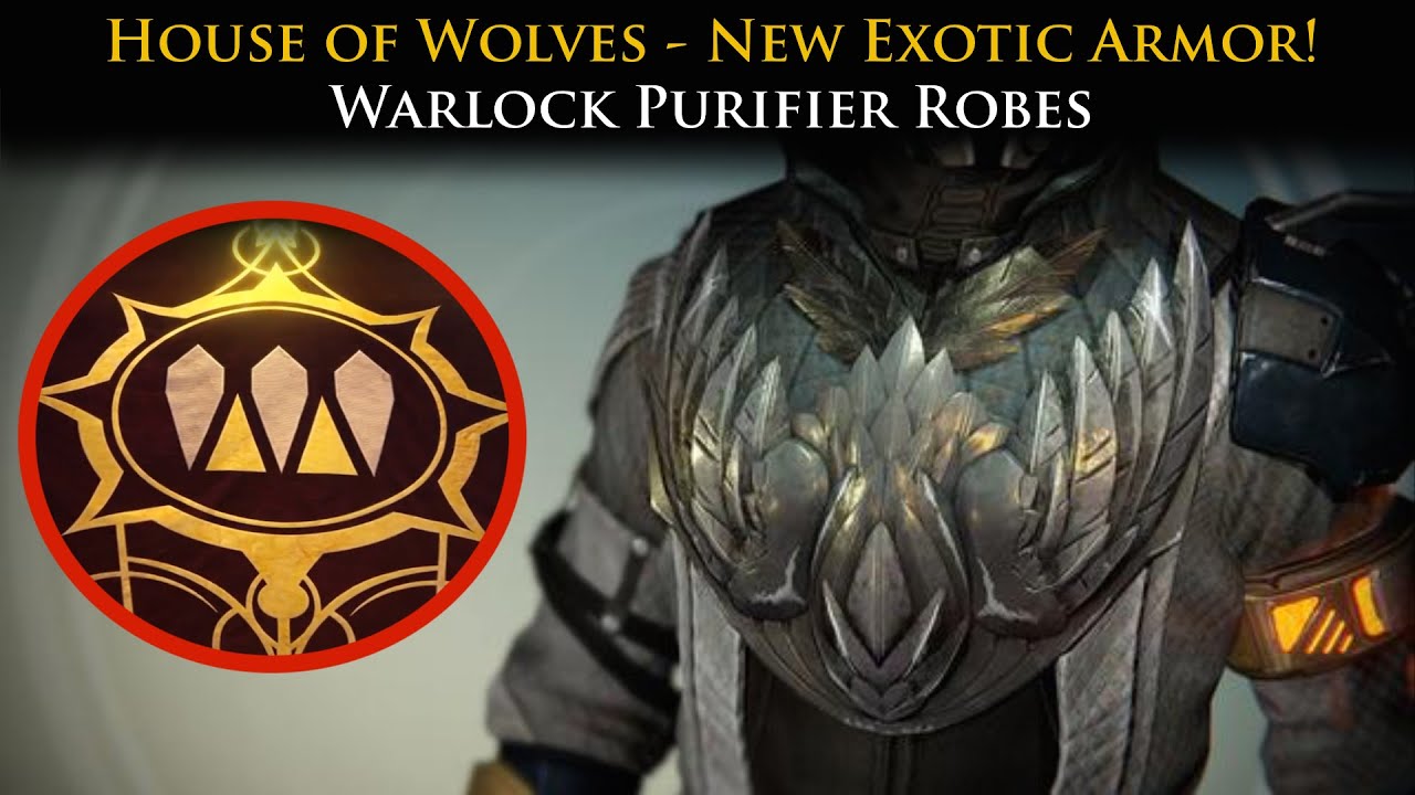Destiny - House of Wolves New Exotic armor! Purifier Robes revealed!