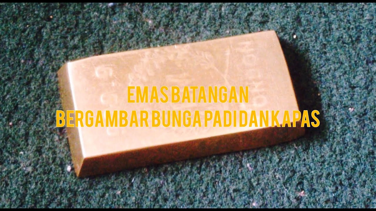 EMAS BATANGAN BERGAMBAR PADI KAPAS