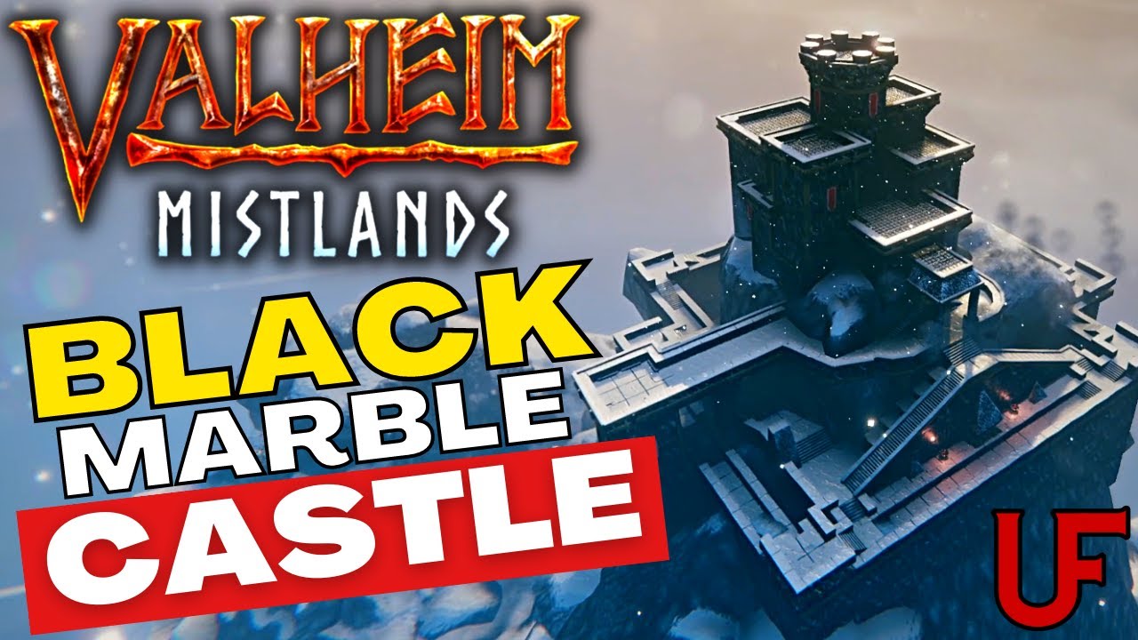 Valheim Mistlands | EPIC Black Marble Castle Build | Gameplay