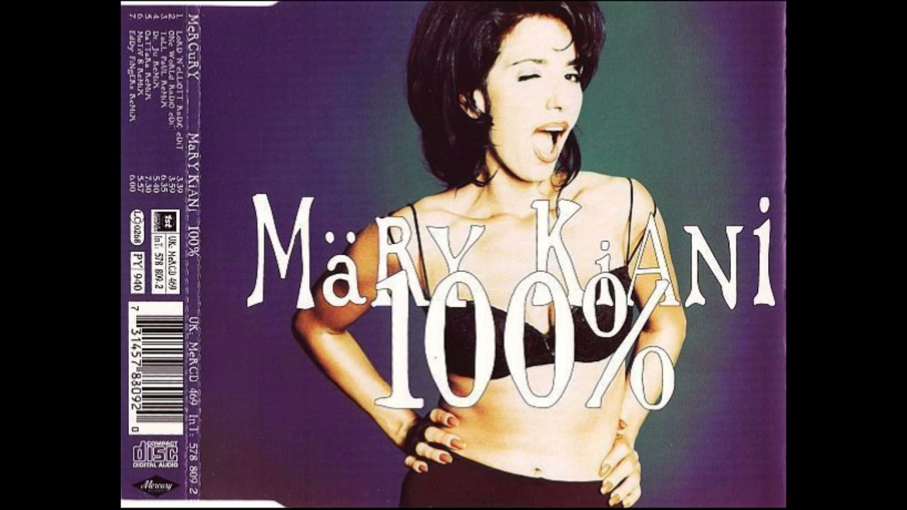 Anos 90 Dance Mary Kiani - 100% (Motiv 8 Remix)