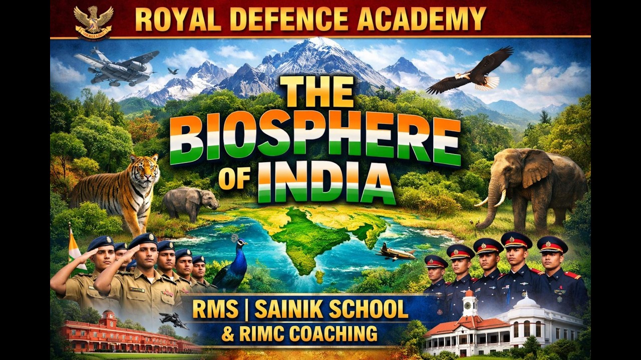 THE BIOSPHERE OF INDIA | RMS | AISSEE | RIMC | All Competition Exam | #aissee