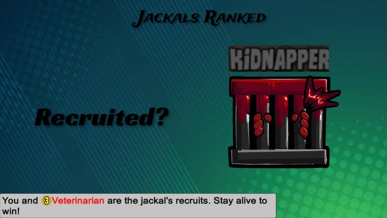 When you roll Kidnapper for the first time, then this happens in JR | Town Of Salem | Jackals Ranked