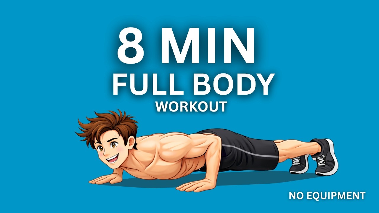 8 MIN FULL BODY WORKOUT | No Equipment