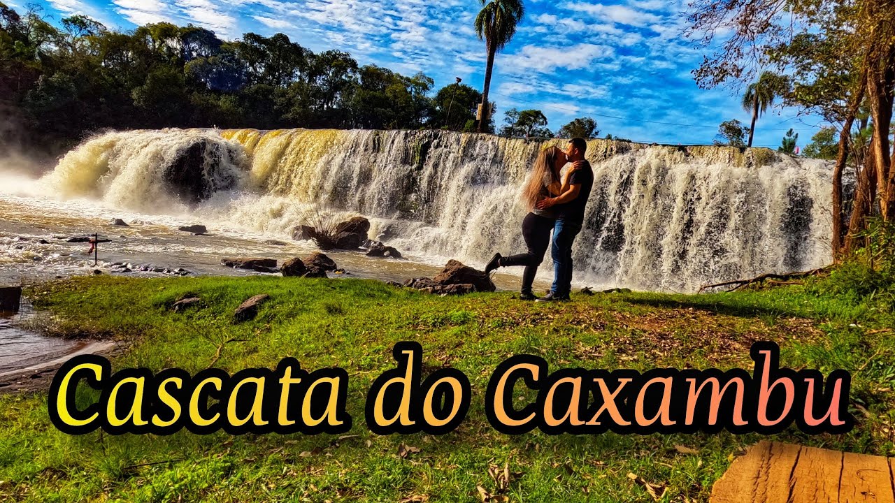 CASCATA DO CAXAMBU EM BOZANO RS #Cascatadocaxambu #bozanors #família