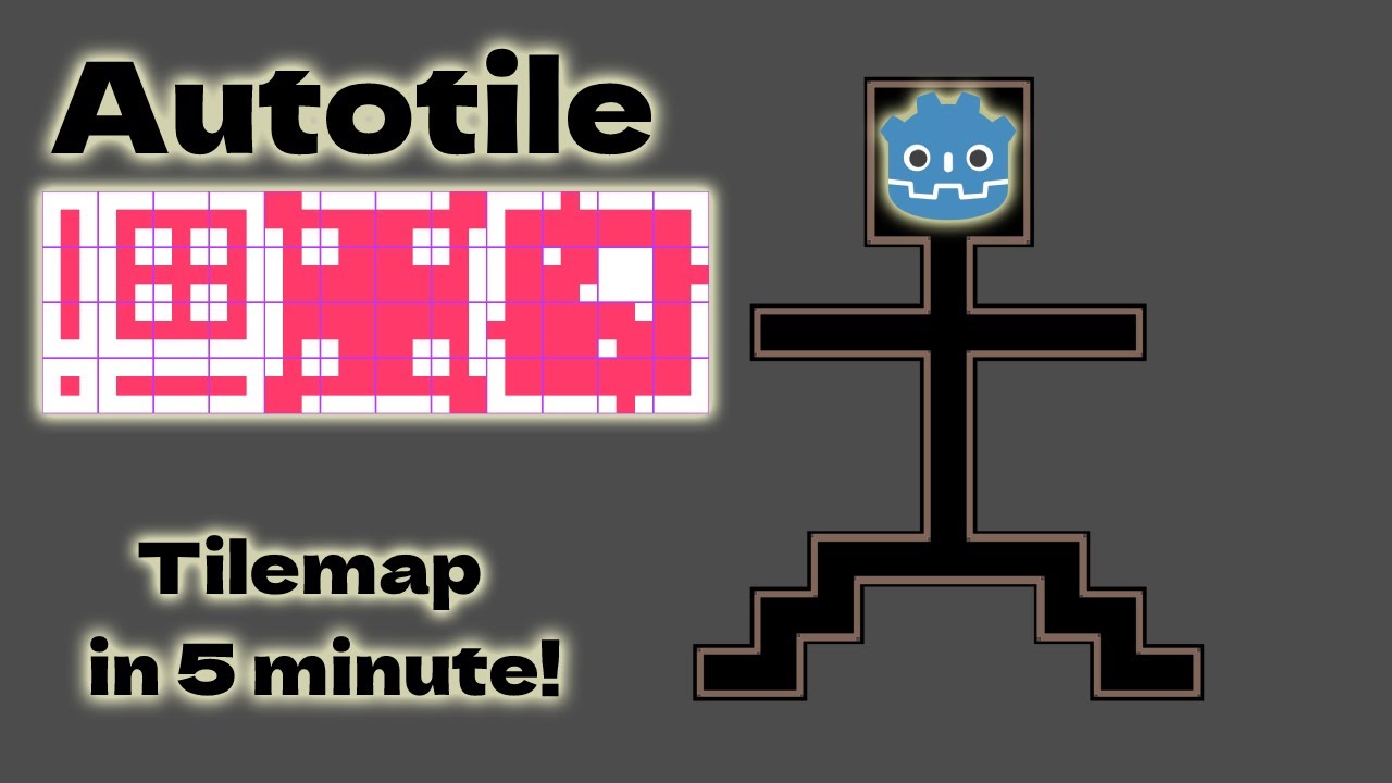 Tilemap and Autotile in 5 minutes | Tiles/Pattern/Terrains in Godot 4