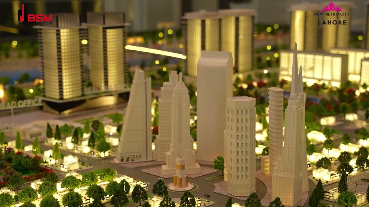 3D Model of New Metro City Lahore | Stunning Urban Design & Architecture Reveal