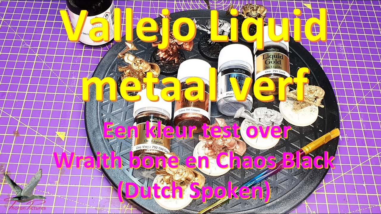 Vallejo Liquid Gold, een korte verf test. En ja, er zit echt een hele mooie tussen! (Dutch Spoken)
