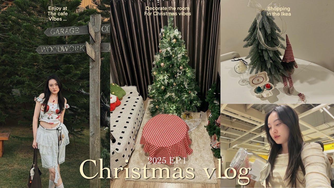 Christmas vlog EP1🎄ซื้อของเตรียมคริสมาสต์,จัดต้นสนครั้งแรก🌲,คลิปนี้เอ็นจอยกับกิจกรรมที่ทำมาก