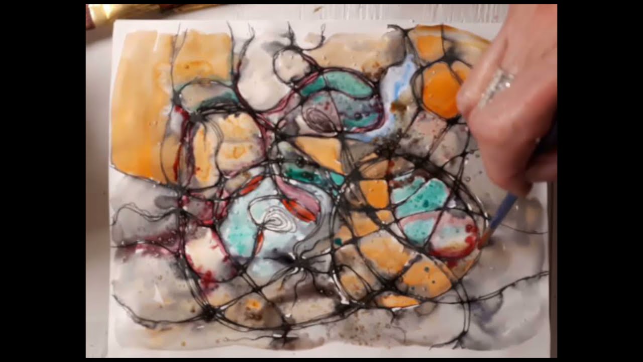🌿 Neuro Art Painting Technique | 3 Minutes of Calm & Creative Flow 🌿