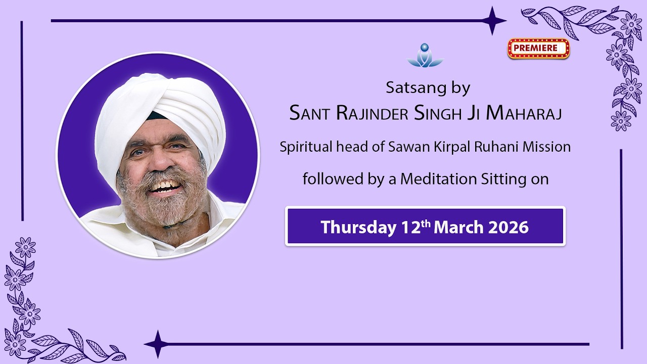Satsang By Sant Rajinder Singh Ji Maharaj - Mar 12, 2026