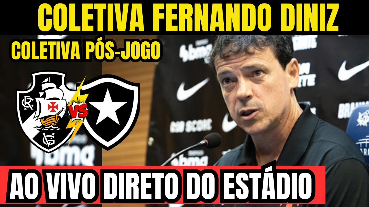 COLETIVA DO FERNANDO DINIZ AO VIVO - DIRETO DO ESTÁDIO