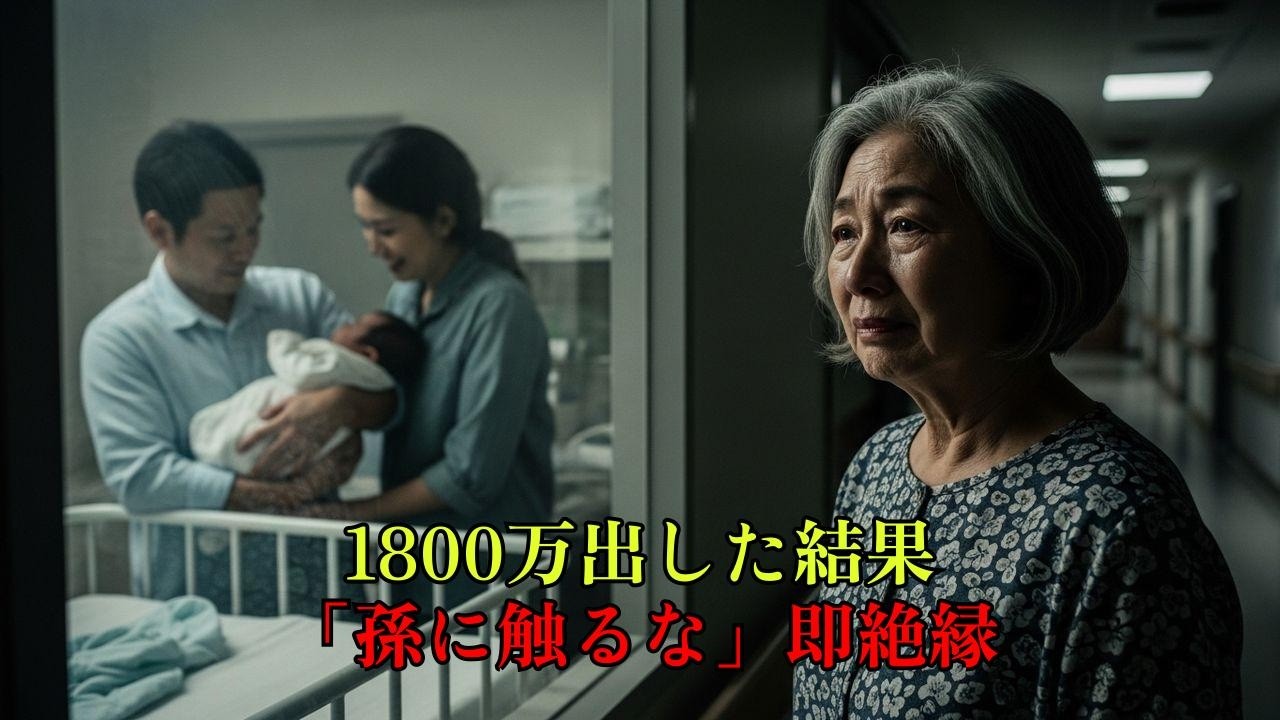 1800万援助した私をATM扱い。初孫拒絶の夜、全てを捨てて消えた結果…