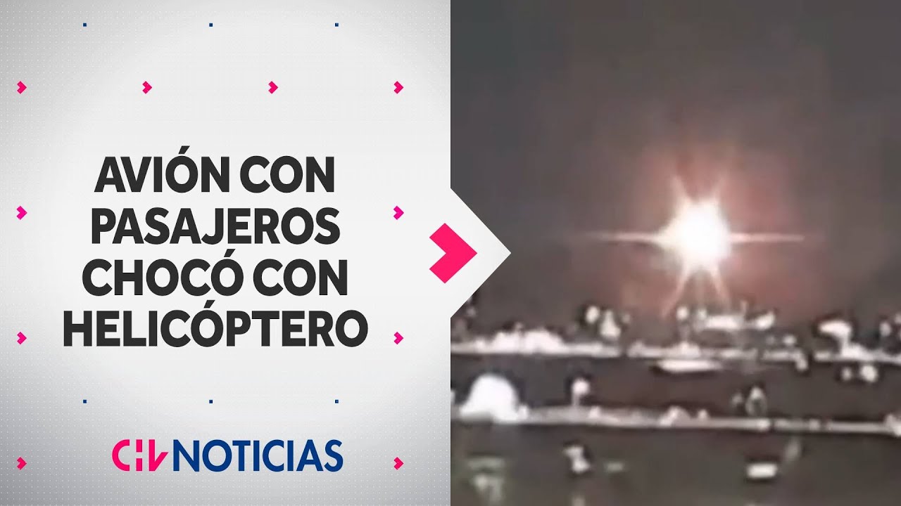 Avión con pasajeros CHOCÓ EN EL AIRE con helicóptero en Estados Unidos. Buscan a sobrevivientes