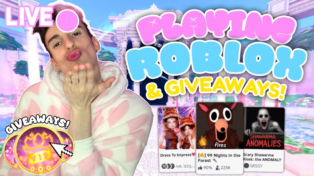 🔴 LIVE - PLAY ROBLOX WITH ME & WIN GIVEAWAYS! COME JOIN!