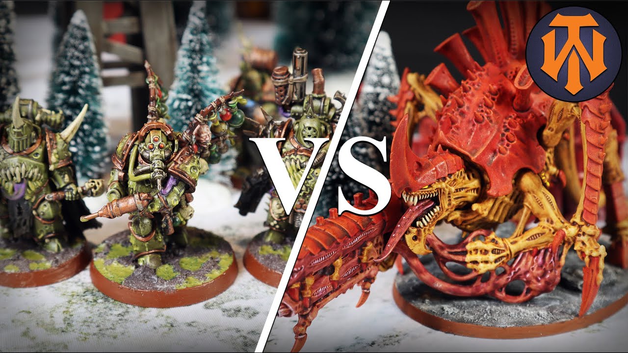 #18 Death Guard VS  Tyranids 40k Battle Report 500 Points 9th Edition Combat Patrol