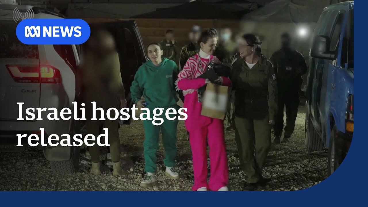 Gaza hostages released by Hamas into Israel | ABC NEWS