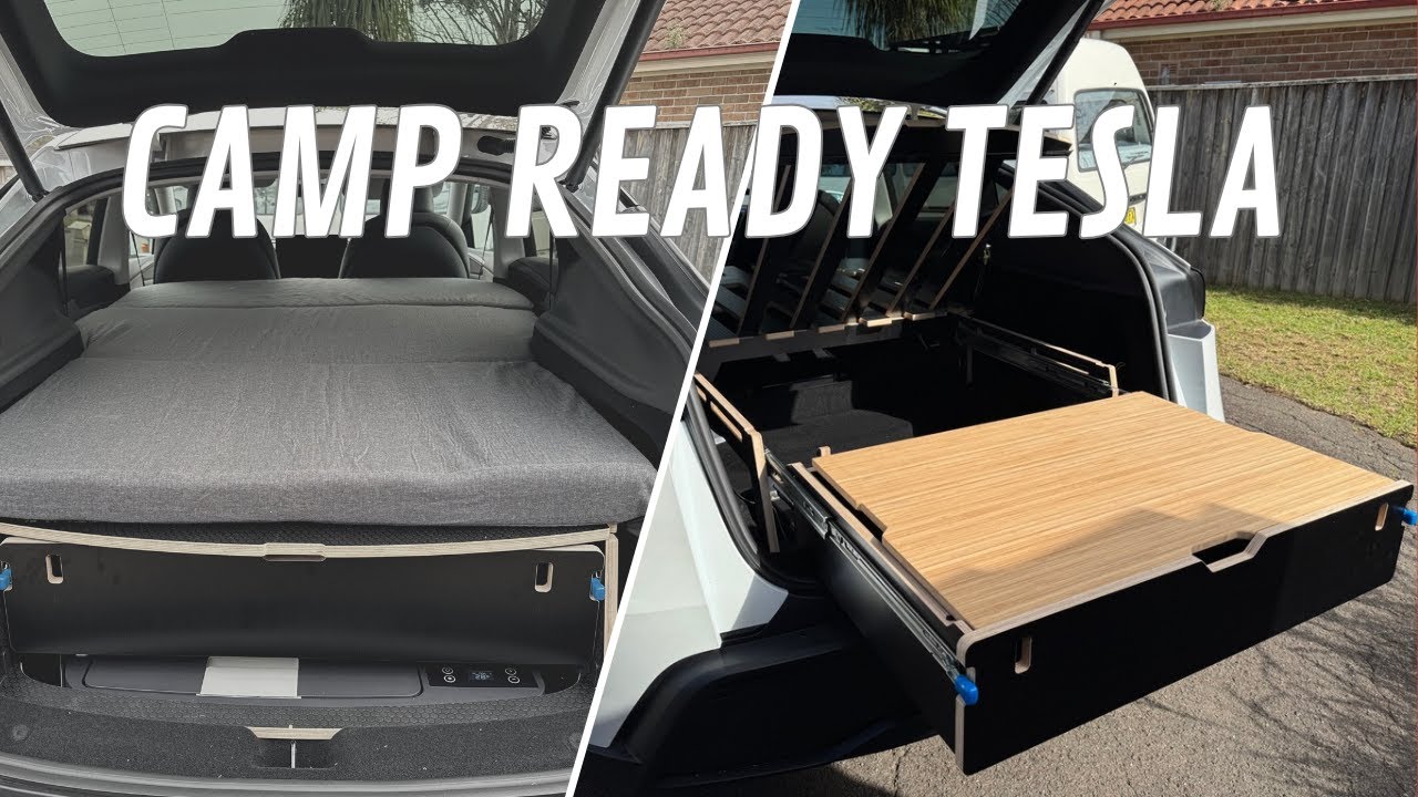 I Built a Tesla Camping Bed in My Model Y!