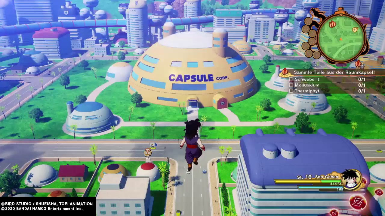 DRAGON BALL Z  KAKAROT sammle teile aus der raumkapsel Collect Parts from the Space pod